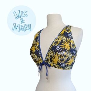 Sunflower Crochet Vneck Bikini Top - Size Small For Fuller Cup Sizes
